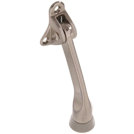 Ornatus Outdoors Carded - Kickdown Door Stop; Satin Nickel - 4 in. OR1633487